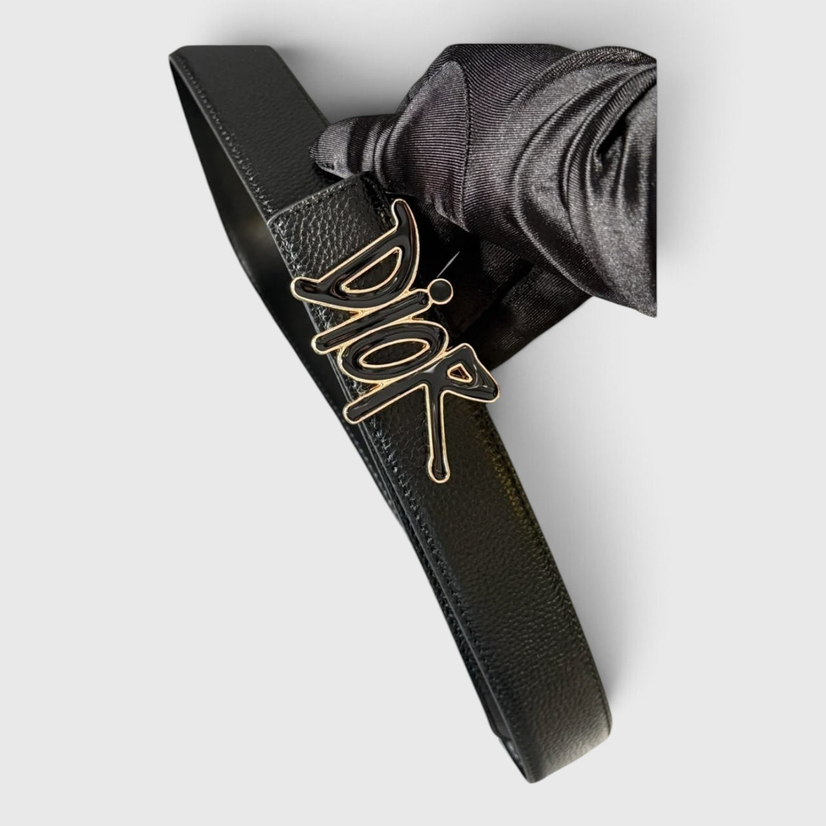 cinturon negro dior