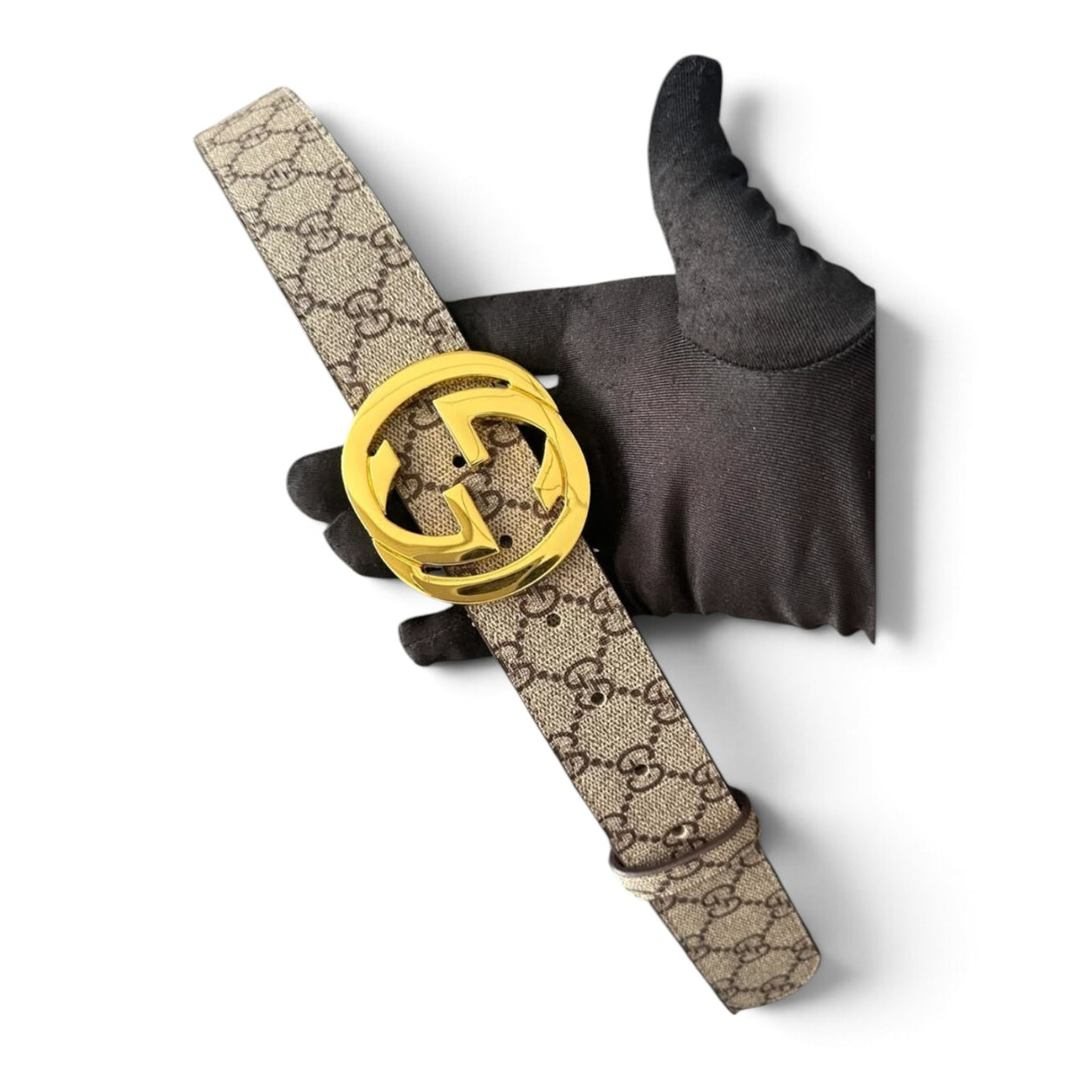 cinturon gucci marron